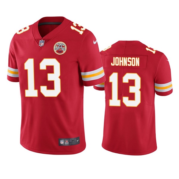 Men's Kansas City Chiefs #13 Nazeeh Johnson Red Vapor Untouchable Limited Stitched Football Jersey Men's Kansas City Chiefs #13 Nazeeh Johnson Red Vapor Untouchable Limited Stitched Football Jersey